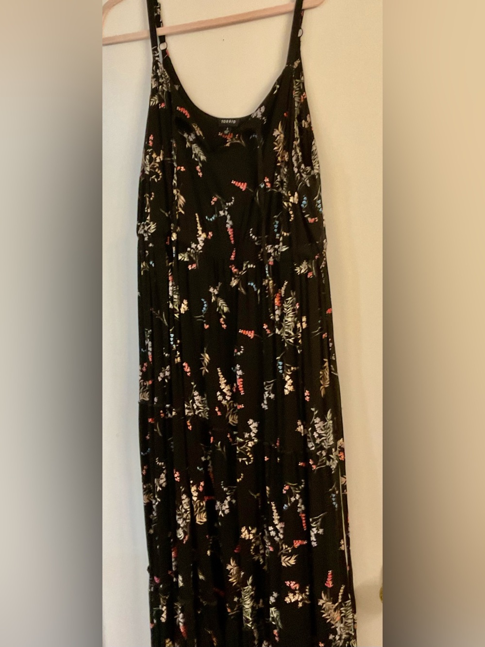 torrid Black Floral Tiered Maxi Dress
